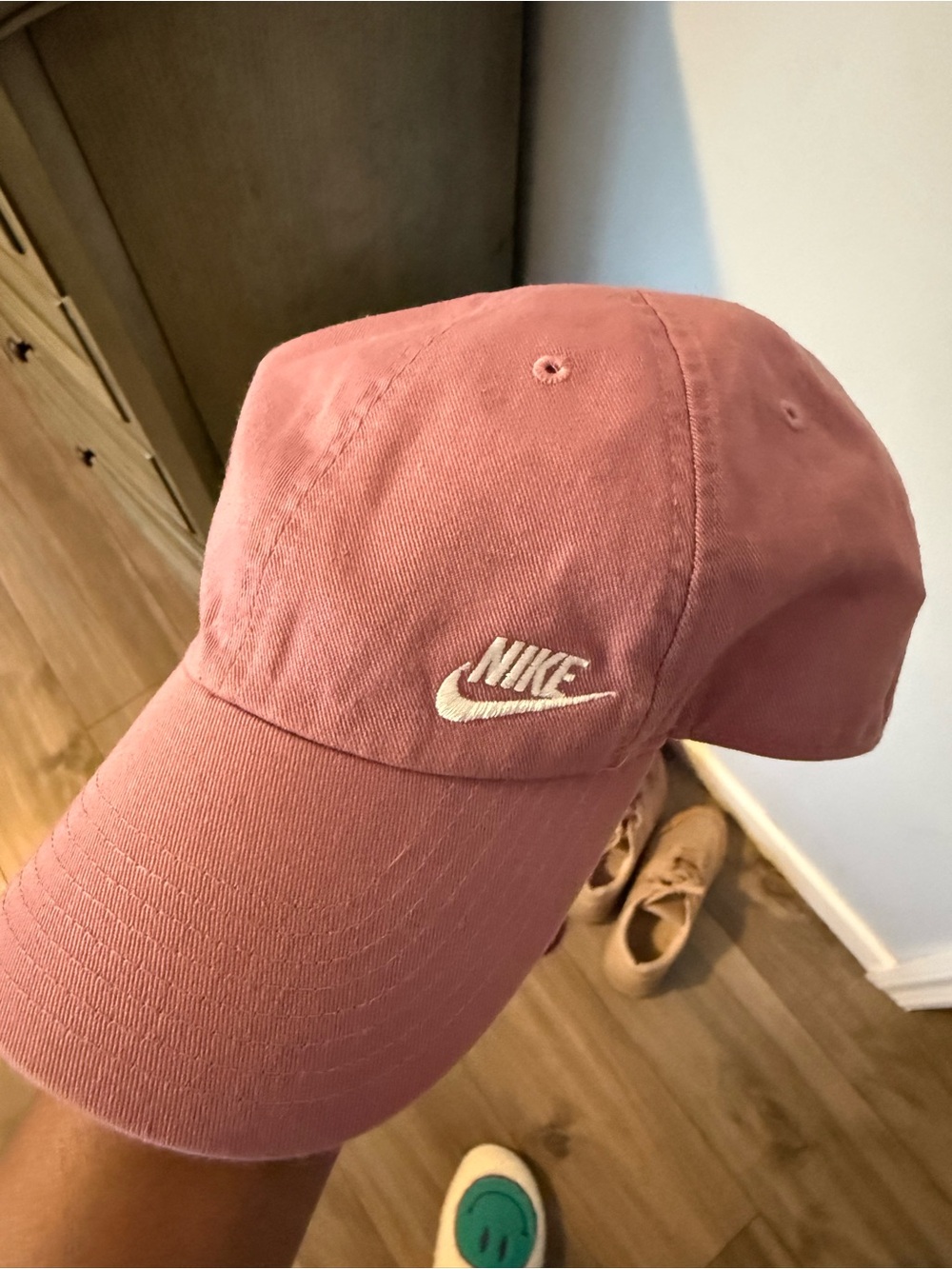 Nike Dusty Rose Strapback Cap with Embroidered Swoosh
